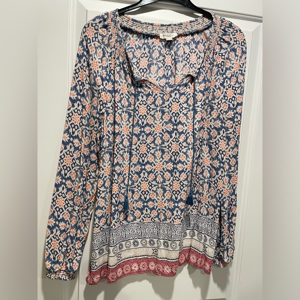 Beach Lunch Lounge Blouse Size M